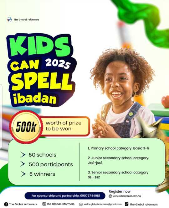 Kid can spell 2025 - Ibadan