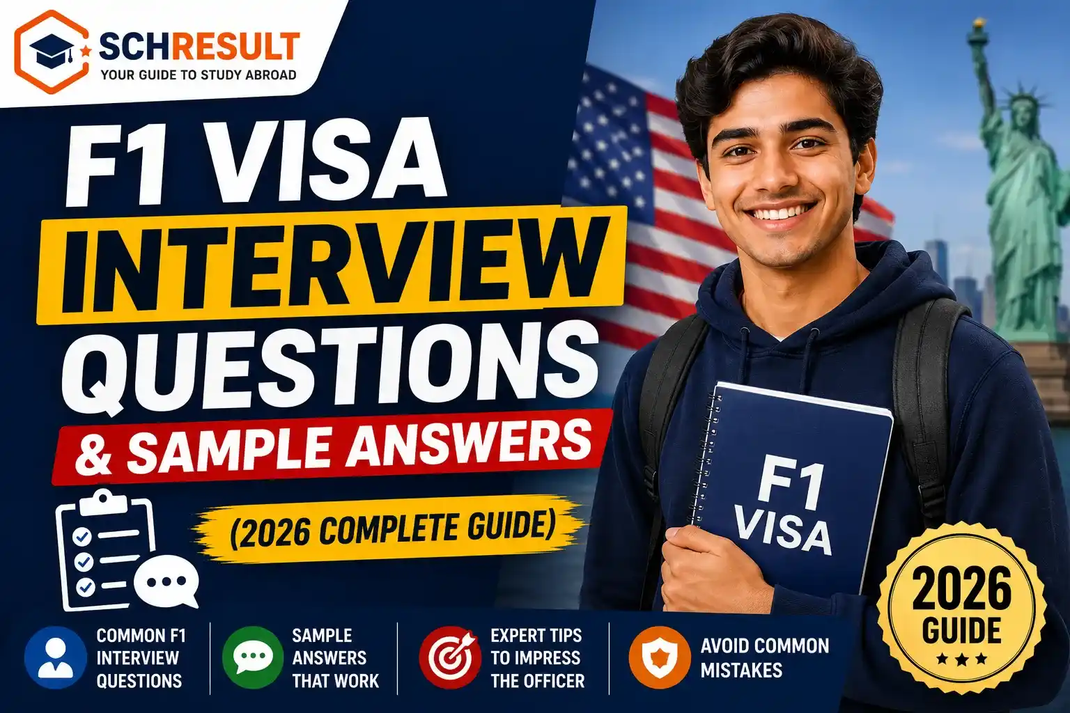 F1 Visa Interview Questions and Sample Answers (2026 Complete Guide)