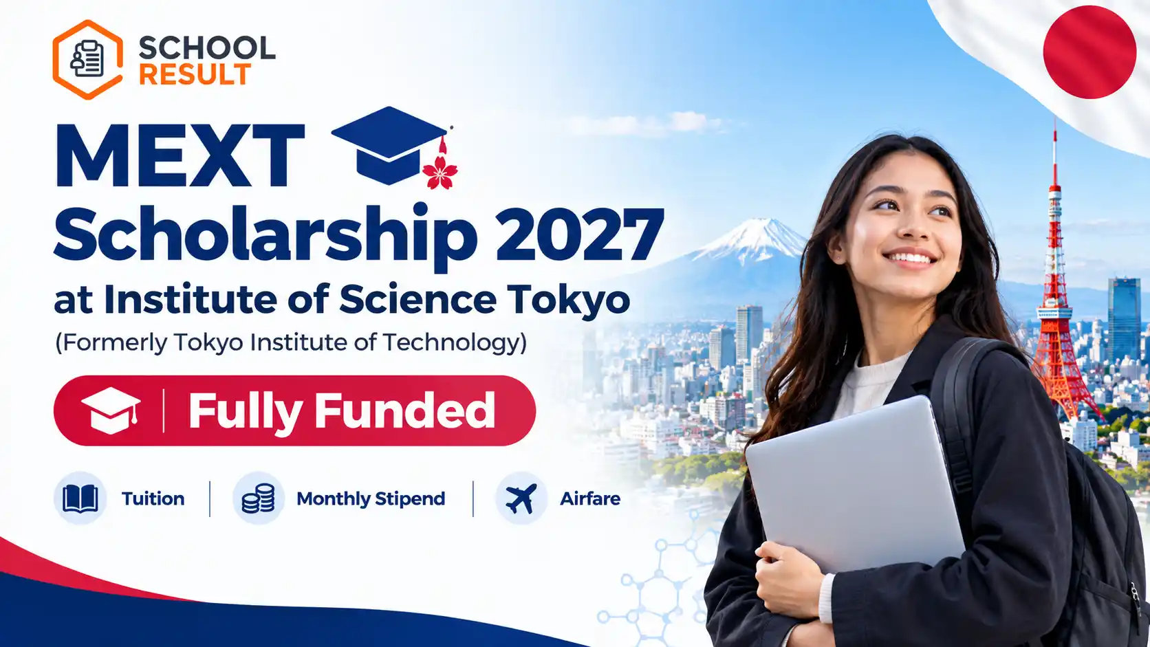 MEXT Scholarship 2027 at Institute of Science Tokyo (Formerly Tokyo Institute of Technology) – Fully Funded