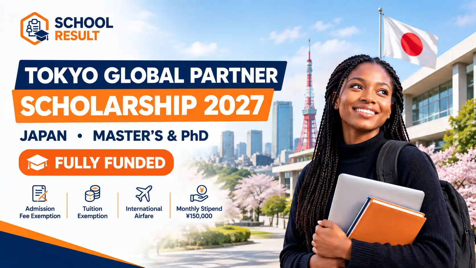 Tokyo Global Partner Scholarship 2027 in Japan – Fully Funded Masters & PhD at TMU