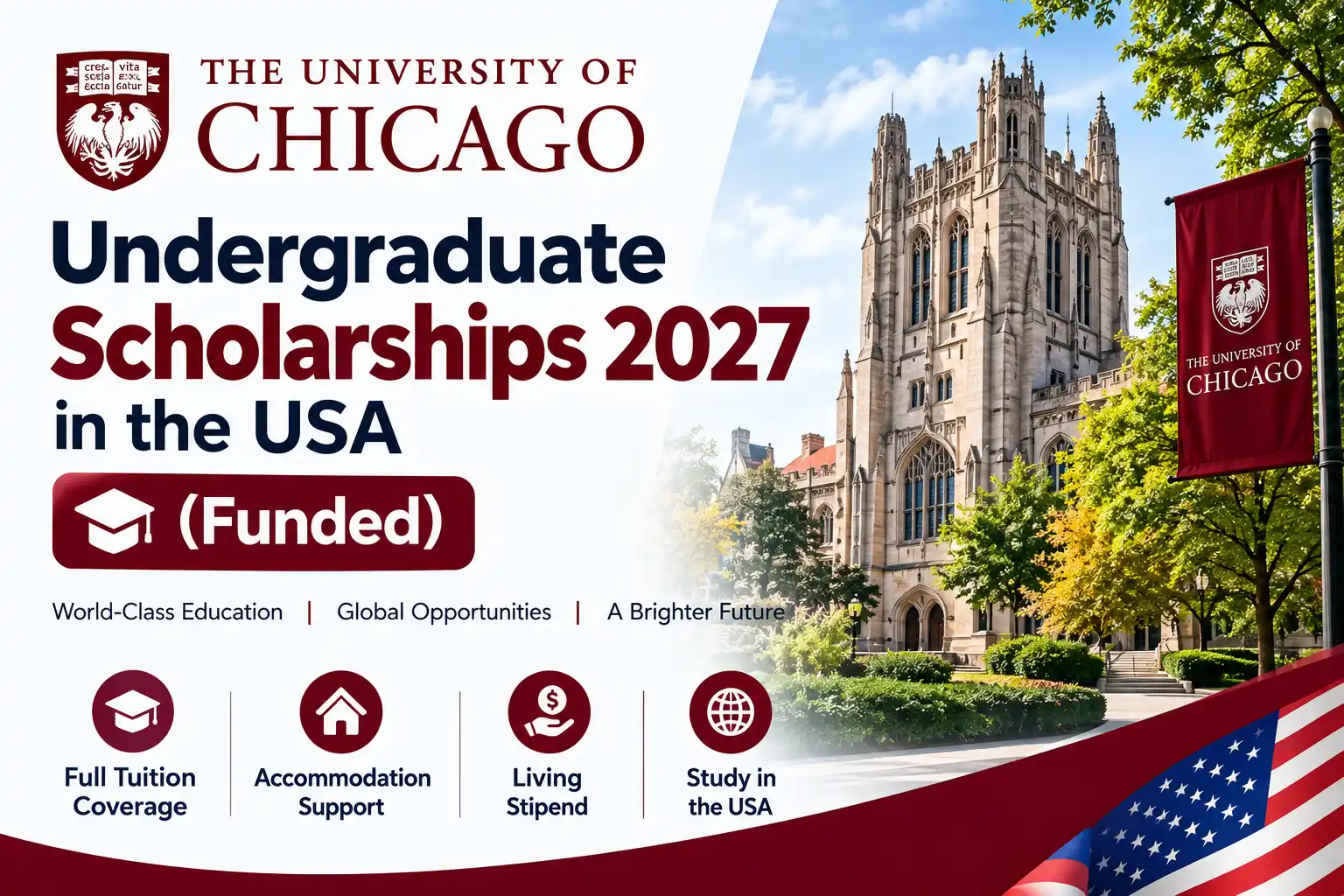 University of Chicago Undergraduate Scholarships 2027 in the USA (Funded)